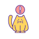 外部猫要求注意ペットウェルネス塗りつぶし色アイコンパパベクトル icon