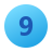 windows 11 color style circled 9 icon