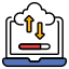 cloud uploading icon