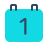 parakeet color style calendar 1 icon