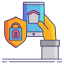 외부-가정-보안-개인정보 보호-플랫아이콘-선형-색상-플랫-아이콘-2 icon
