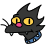 doodle style snowball icon
