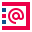 stencil style address book icon