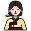 korean woman icon