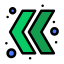 double chevron icon