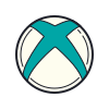 color hand drawn style xbox icon