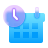 glassmorphism style schedule icon