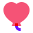 Ballon en coeur icon