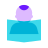 color glass style lesen icon