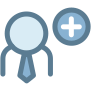 benutzer hinzufügen icon