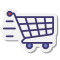 stickers style fast cart icon