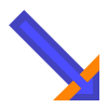 avantgarde style down right icon