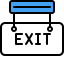 exit sign icon