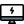 Desktop power indicator of bolt logotype layout icon