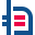 stencil style walkie talkie icon