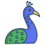 Pavo real icon