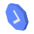 isometric color style eingekreistes rangabzeichen rechts icon