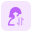 user with a up and down both arrow direction for data transfer layout icon