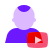 color glass style 유튜버 icon