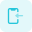 Account signin smartphone isolated on white background background icon