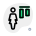 Alignment at top of a word document for an businesswoman to adjust icon