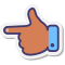 stickers style hand left skin type 2 icon