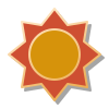 pin style summer icon
