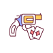 antique revolver icon