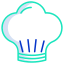 셰프 모자 icon