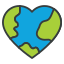 eco heart icon