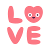 keek style love word icon