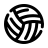 pulsar line style volleyball icon