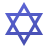 windows 11 color style star of david icon
