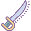 cute color style saber weapon icon