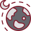 moon around earth icon