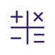 Cálculo externo bancário preenchido com ícones de cores-papa-vetor icon