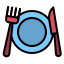 Plate and Cutlery icon