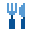 color pixels style 주방용 칼 icon