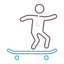 externe-longboard-urban-sports-flaticons-lineal-color-flat-icons-2 icon