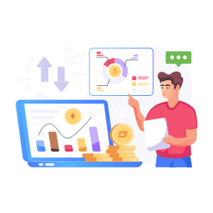 investissement en crypto monnaies icon