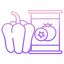 red pepper and tomato paste icon