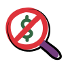 matisse style no hidden fees icon