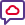 Customer support of cloud storage provider with chat bubble icon
