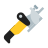 color style flat dowel cutter icon