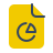 parakeet color style business report icon