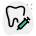 Local anesthesia for tooth removal isolated on a white background icon