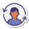 stickers style ciclo de vida piel tipo 2 icon