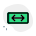 flechas-horizontales-externas-en-ambos-direccionales-en-una-señal-de-carretera-trafico-verde-tal-revivo icon