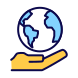 Globe on Hand icon