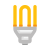 LED lamp icon